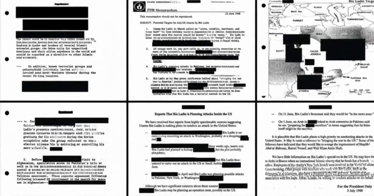 Newly declassified briefings show clear warnings to presidents before 9/11