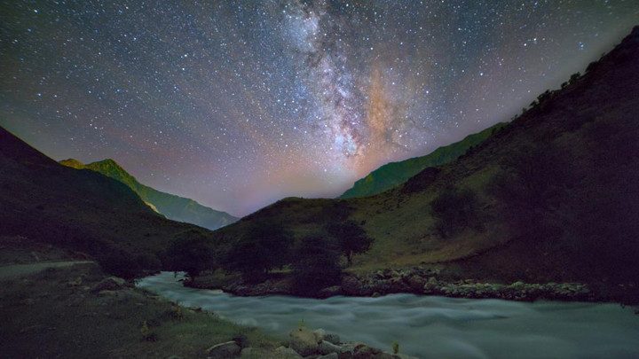 Van'da görsel şölen: Samanyolu ve Andromeda galaksileri aynı karede
