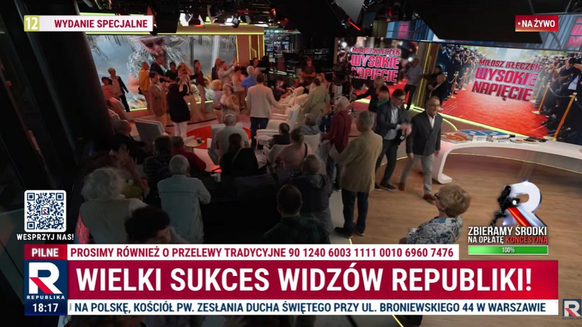 Euforia w Republice. Tak świętowali zebranie 2 mln zł na koncesję