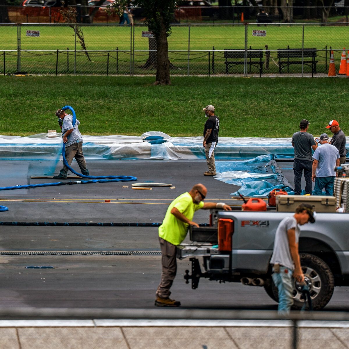 Reflecting Pool Contractor Blames Its Own Repairs, Not Vandals, for Damage