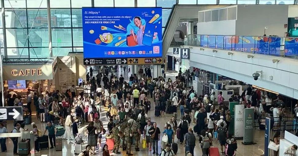 Aeroporto di Fiumicino, pochi minuti di blocco informatico