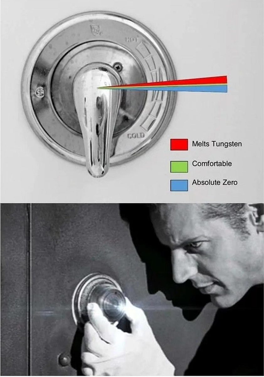 When your shower turns into a safecracker