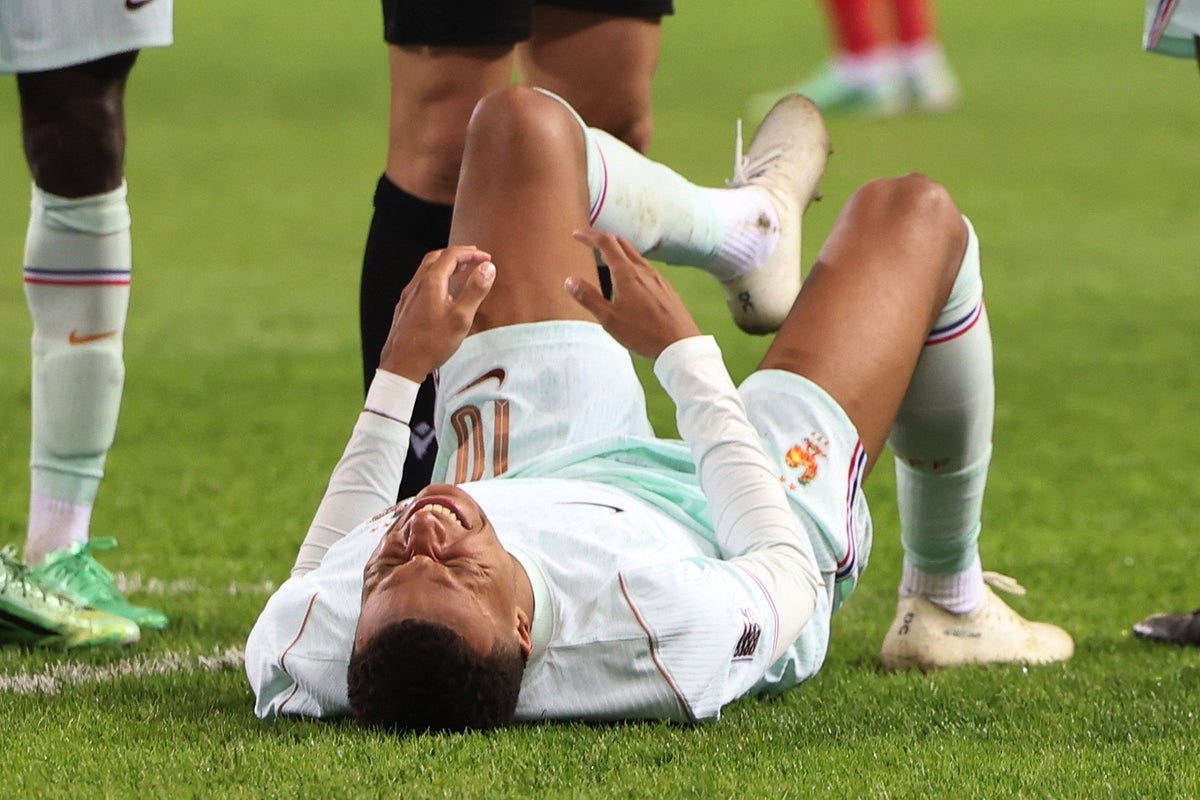 Kylian Mbappe injured scoring France winner as Zinedine Zidane provides worrying update: ‘It’s not good’