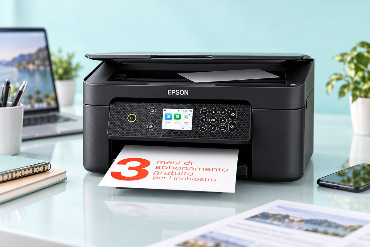 40€ in meno sulla Epson XP-4200, stampa e scansiona da mobile a 69,99€
