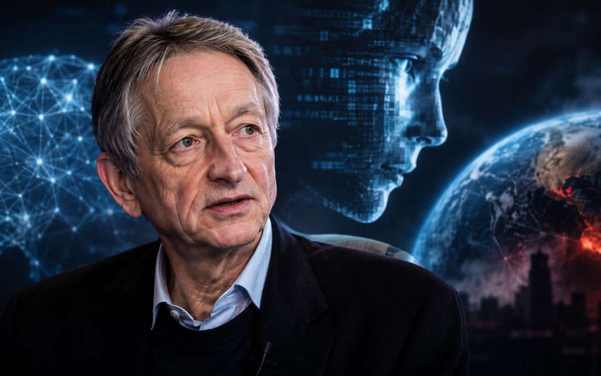 « 10 % n’est pas déraisonnable » : Geoffrey Hinton, père de l’IA, alerte sur un risque d’extinction et laisse sans voix…