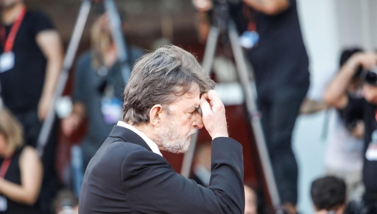 Nanni Moretti a Venezia durante la proiezione del suo film a uno spettatore: “Spenga il telefono”
