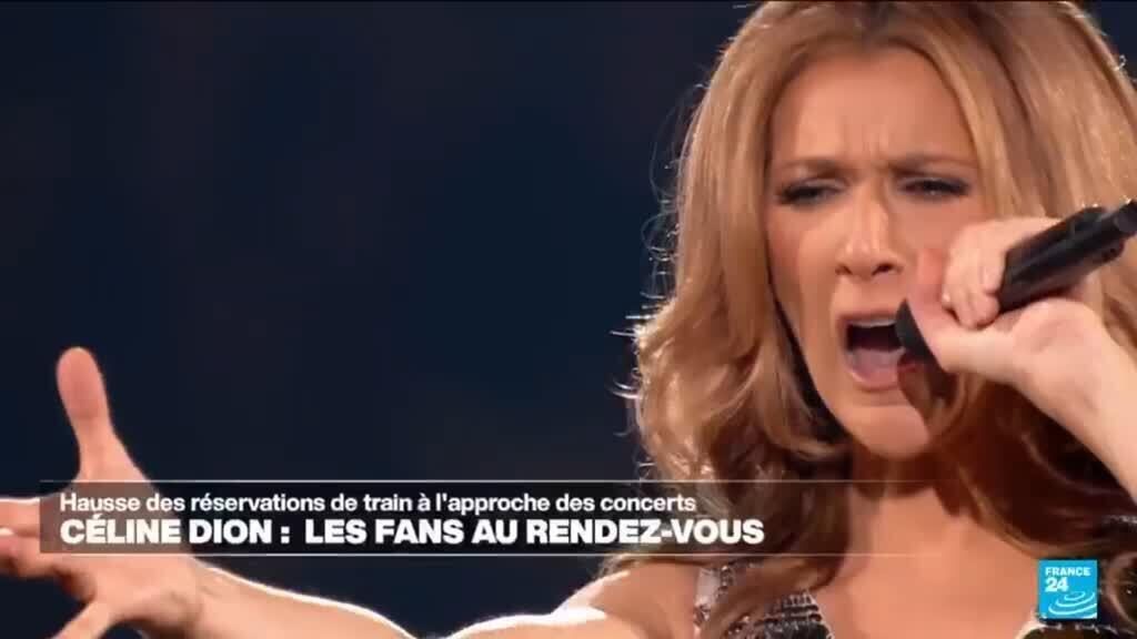 Concerts de Céline Dion : hausse impressionnante des réservations de billets de train