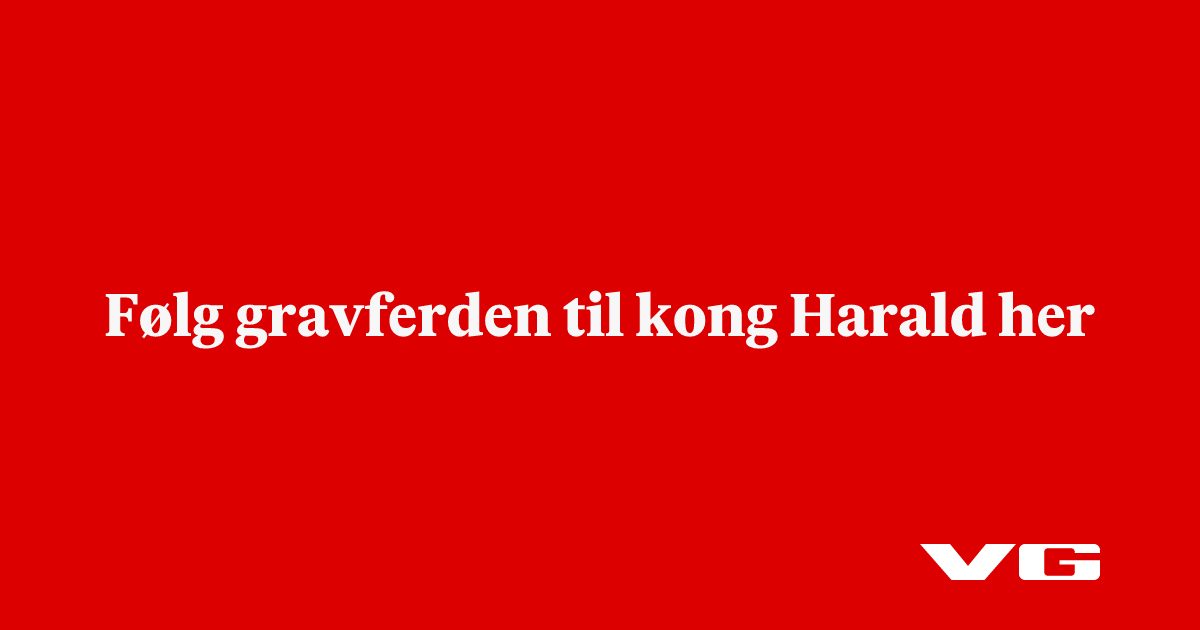 Følg gravferden til kong Harald her