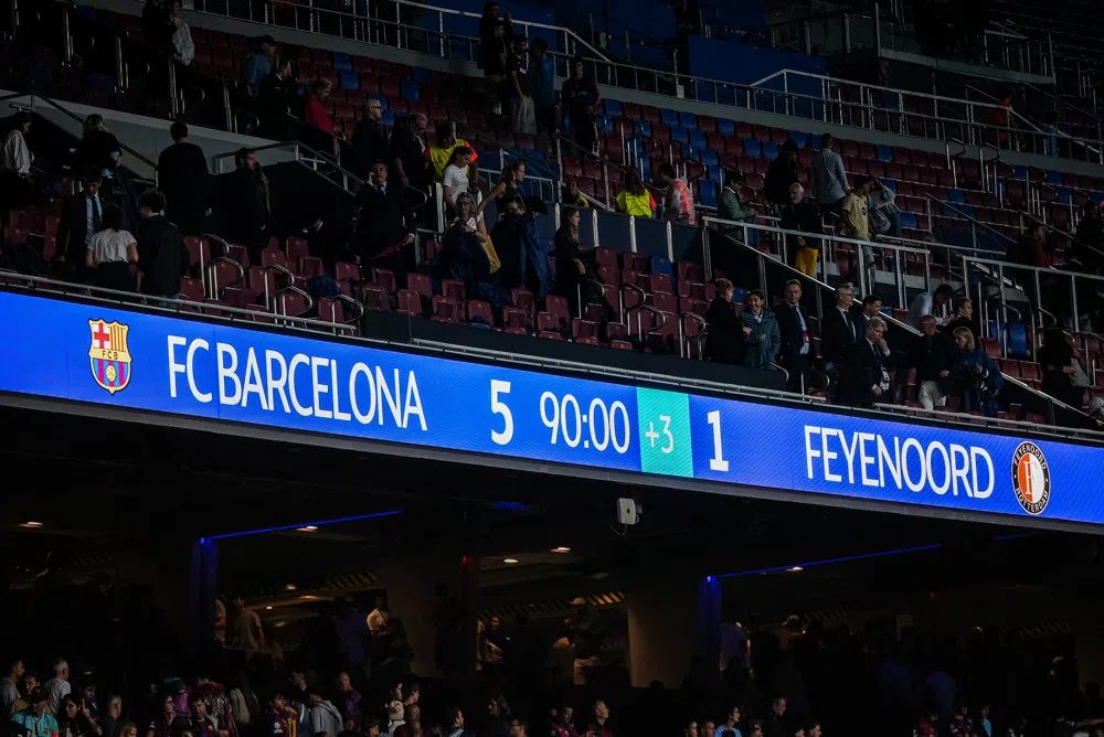 Flinke UEFA-rekening voor Feyenoord na uitduel met Barcelona