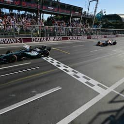 Verstappen komt twee tienden tekort om Russell van zege te houden in Bakoe