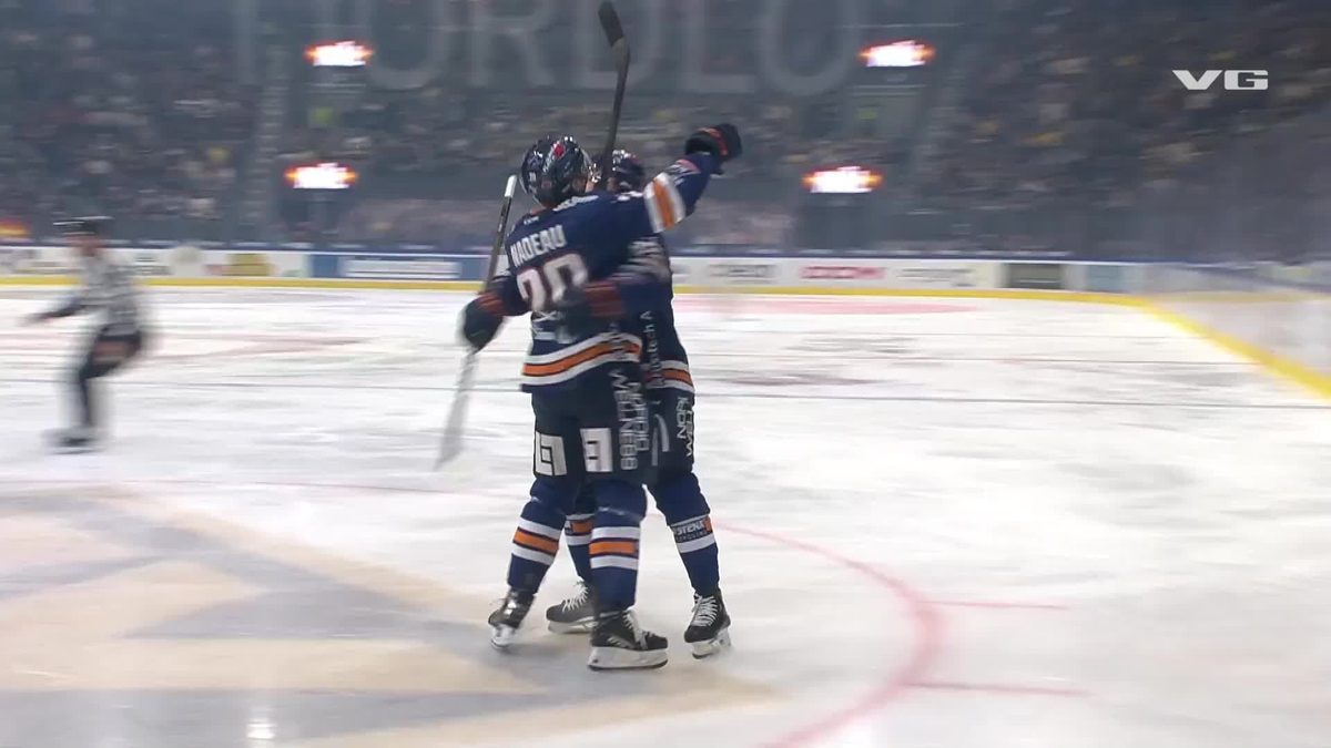 Olivier Nadeau med mål mot HV71