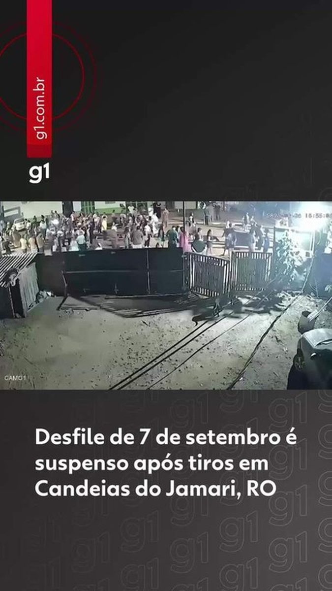 VÍDEO: Desfile de 7 de setembro é interrompido após tiros em RO; suspeito foi preso