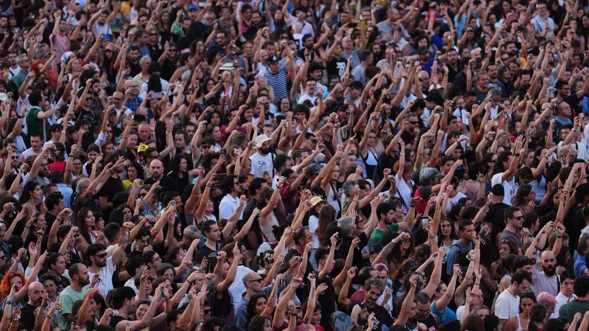 La manifestación en apoyo a Maricarmen, en imágenes