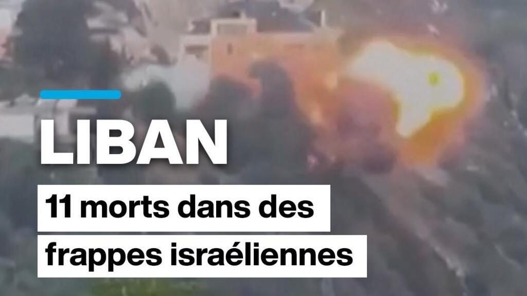 Au Liban, 11 morts dans des frappes israéliennes sur un village du sud du pays