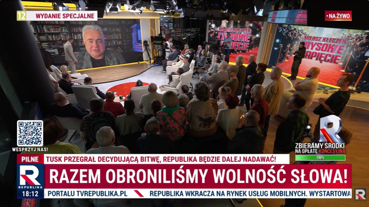TV Republika zebrała pieniądze na ratę. Świętuje, ale nadal nie zapłaciła odsetek