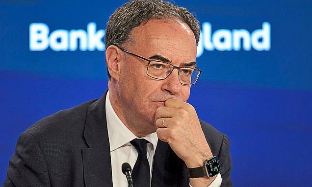 Andrew Bailey says it will 'get harder' to keep rates on hold as energy prices rise - in a blow to borrowers as mortgag…