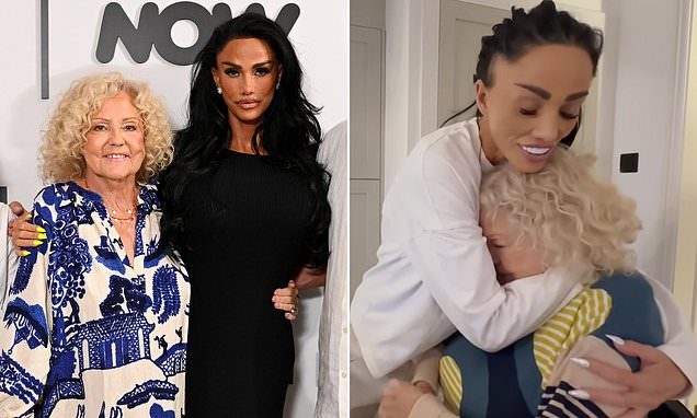 Katie Price reveals her mother Amy, 74, is 'still in hospital and very poorly' as she gives health update on her battle…