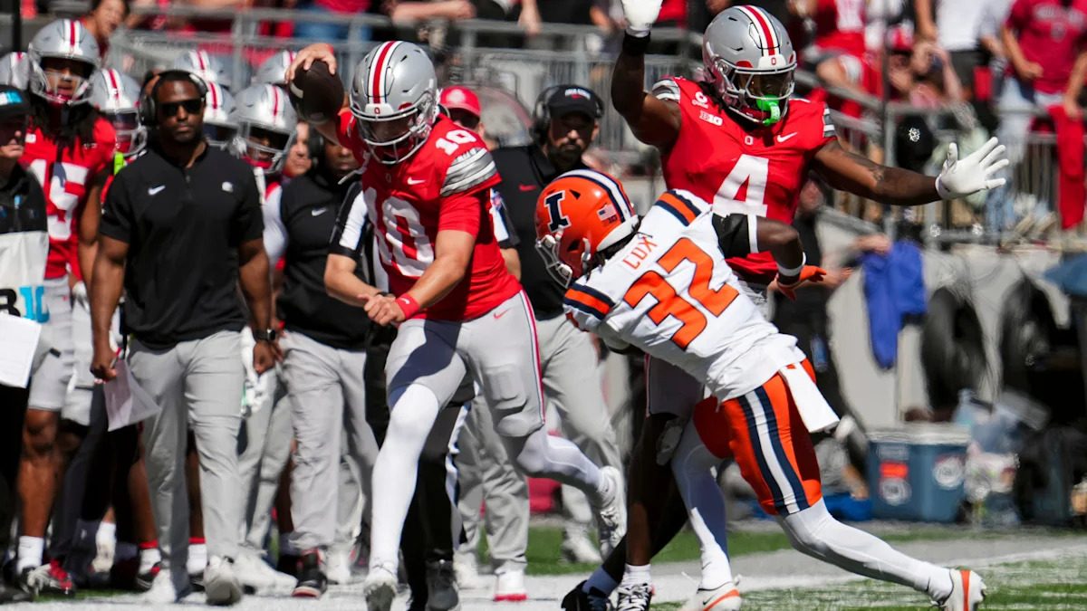 Ohio State QB Julian Sayin adds running to his game in win over Illinois