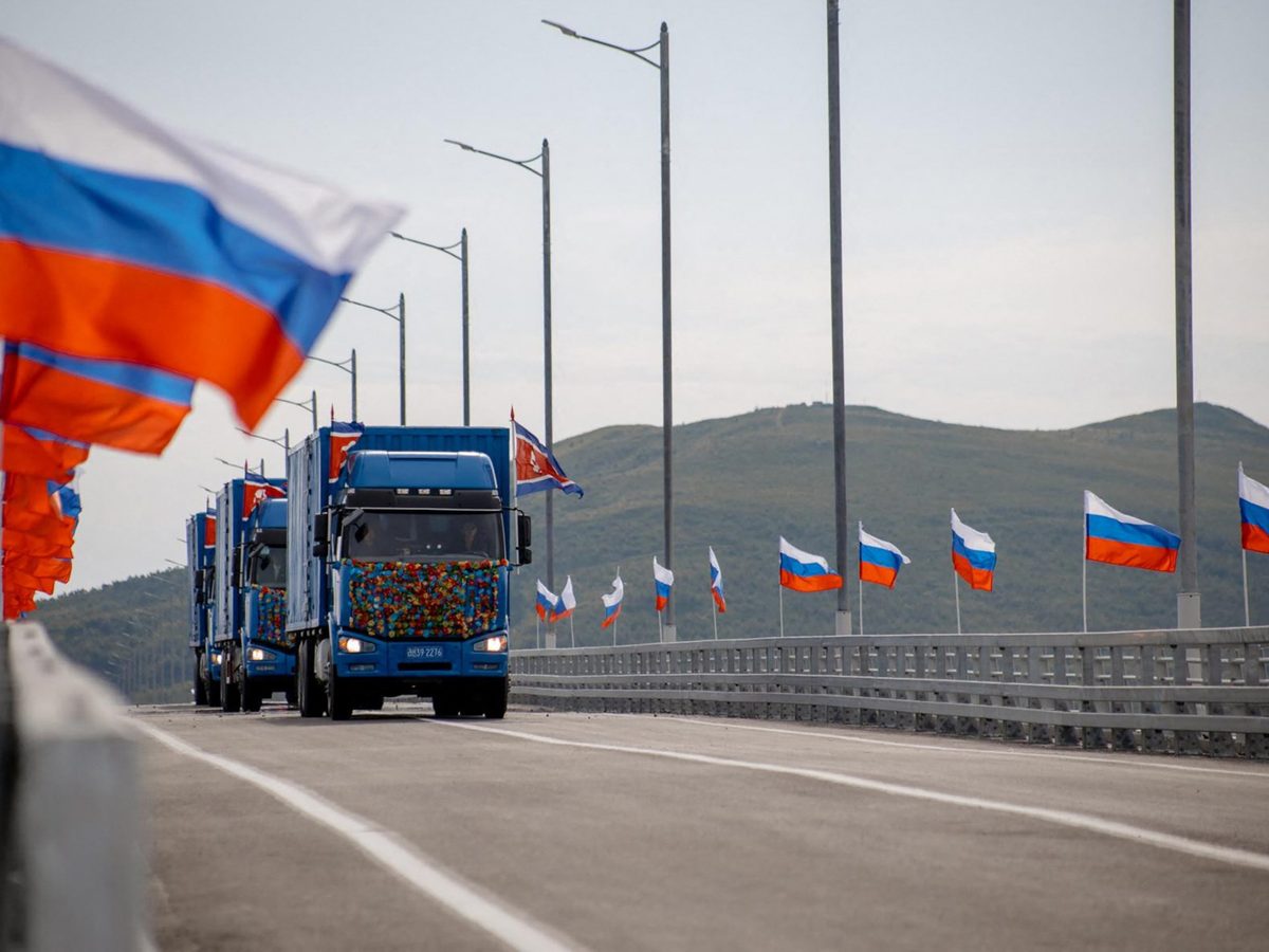 Russia and North Korea deepen relations with symbolic road bridge