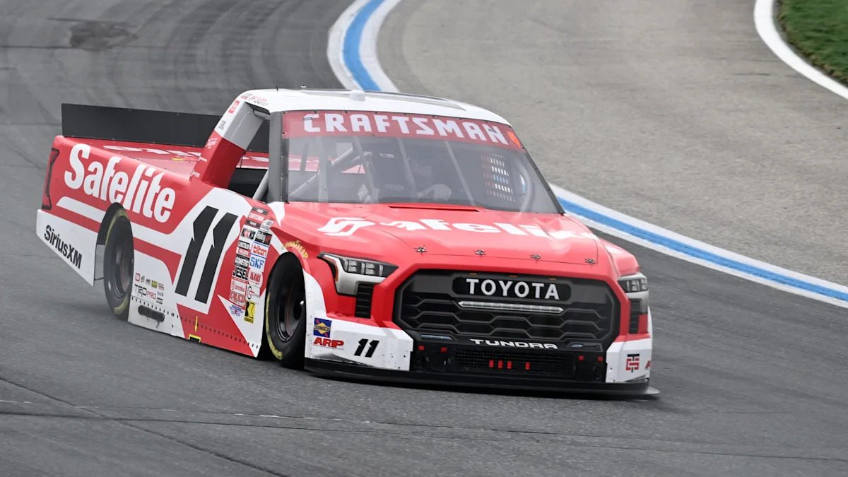 Kaden Honeycutt Wins Rain Delayed Truck Series Race at Kansas