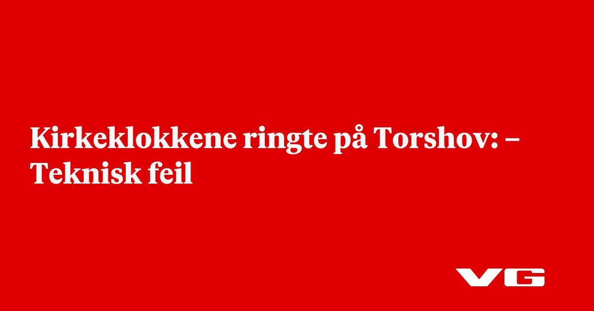 Kirkeklokkene ringer på Thorshov: – Teknisk feil