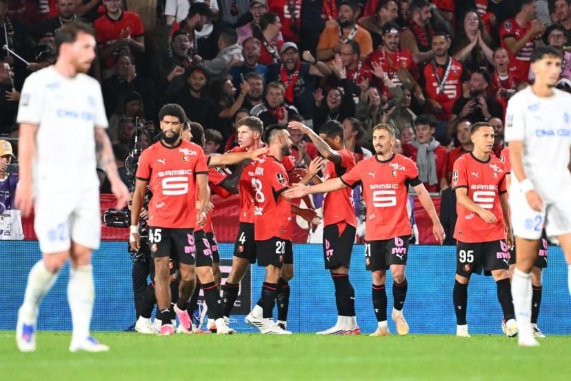 Rennes enchaîne contre l'OM et prend provisoirement la tête de la Ligue 1