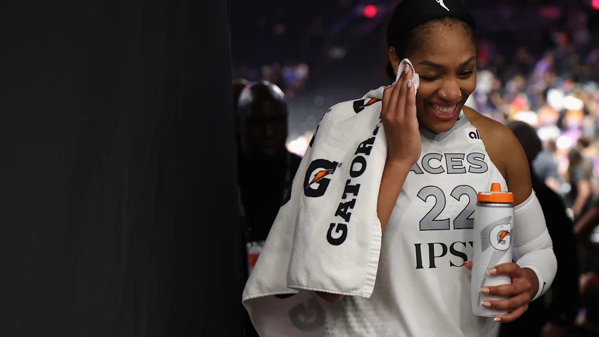 A'ja Wilson addresses viral tunnel collision, says Jalen Brunson and Josh Hart kept her updated on alternate angles