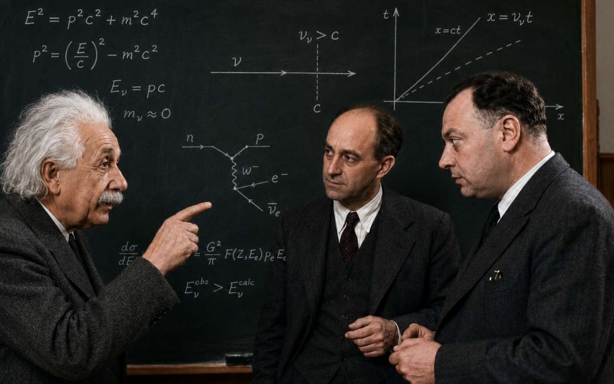 25 ans, une bascule : des neutrinos vont-ils vraiment plus vite que la lumière, réfutant Einstein ?