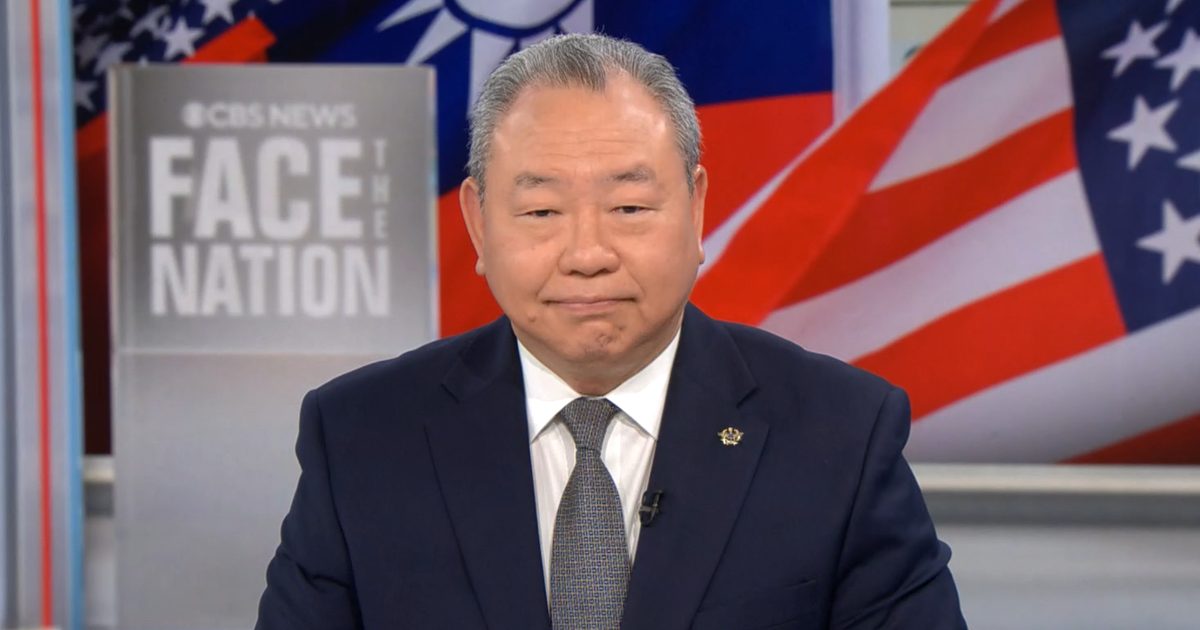 Transcript: Alexander Yui, Taiwan's representative to the U.S., on "Face the Nation with Margaret Brennan," Sept. 27, 2…