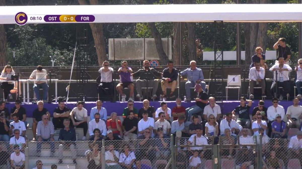 De Rossi e Florenzi guardano Ostiamare-Forlì: il video