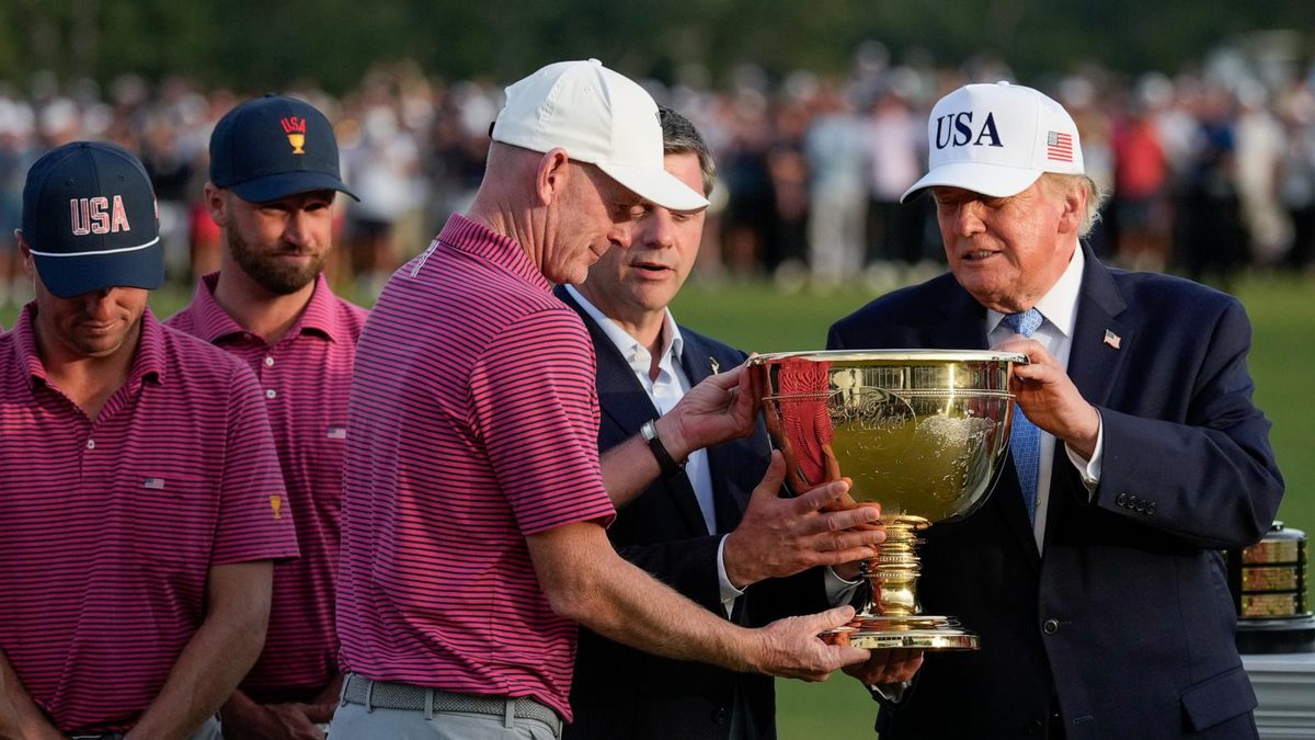 Trump's golf tour takes him back to the Presidents Cup