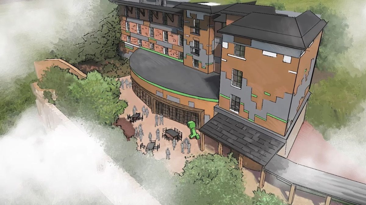World’s first Minecraft rollercoaster and official hotel revealed