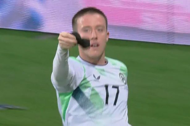 Ireland star Jack Moylan in pointed celebration after scoring vs Israel in Nations League