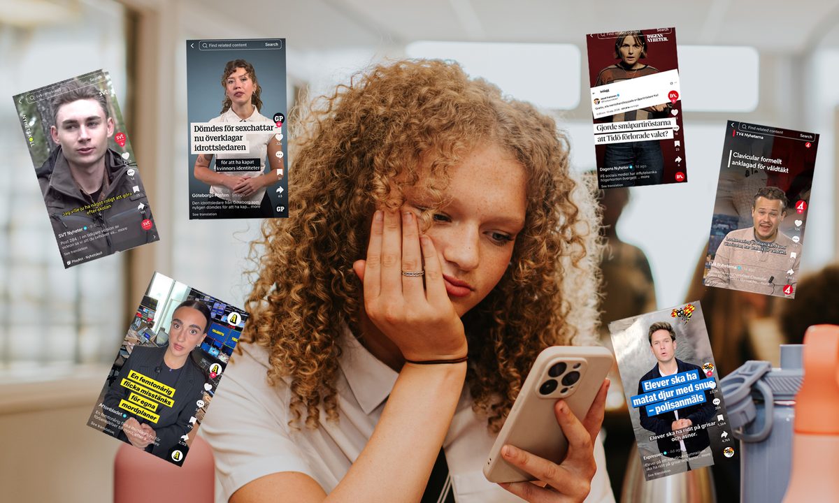 Vilket ämne dominerar nyheter på Tiktok?