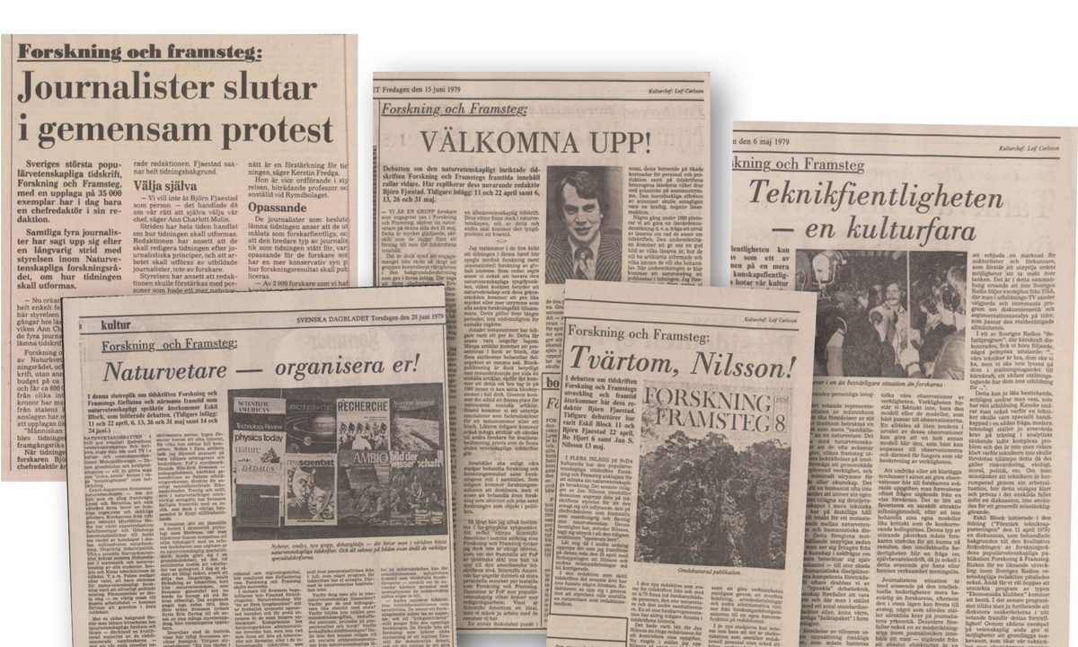 Våren då Forskning & Framstegs redaktion sade upp sig i protest