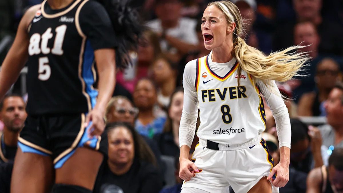 Sophie Cunningham flexes leopard-inspired fit for WNBA playoff opener
