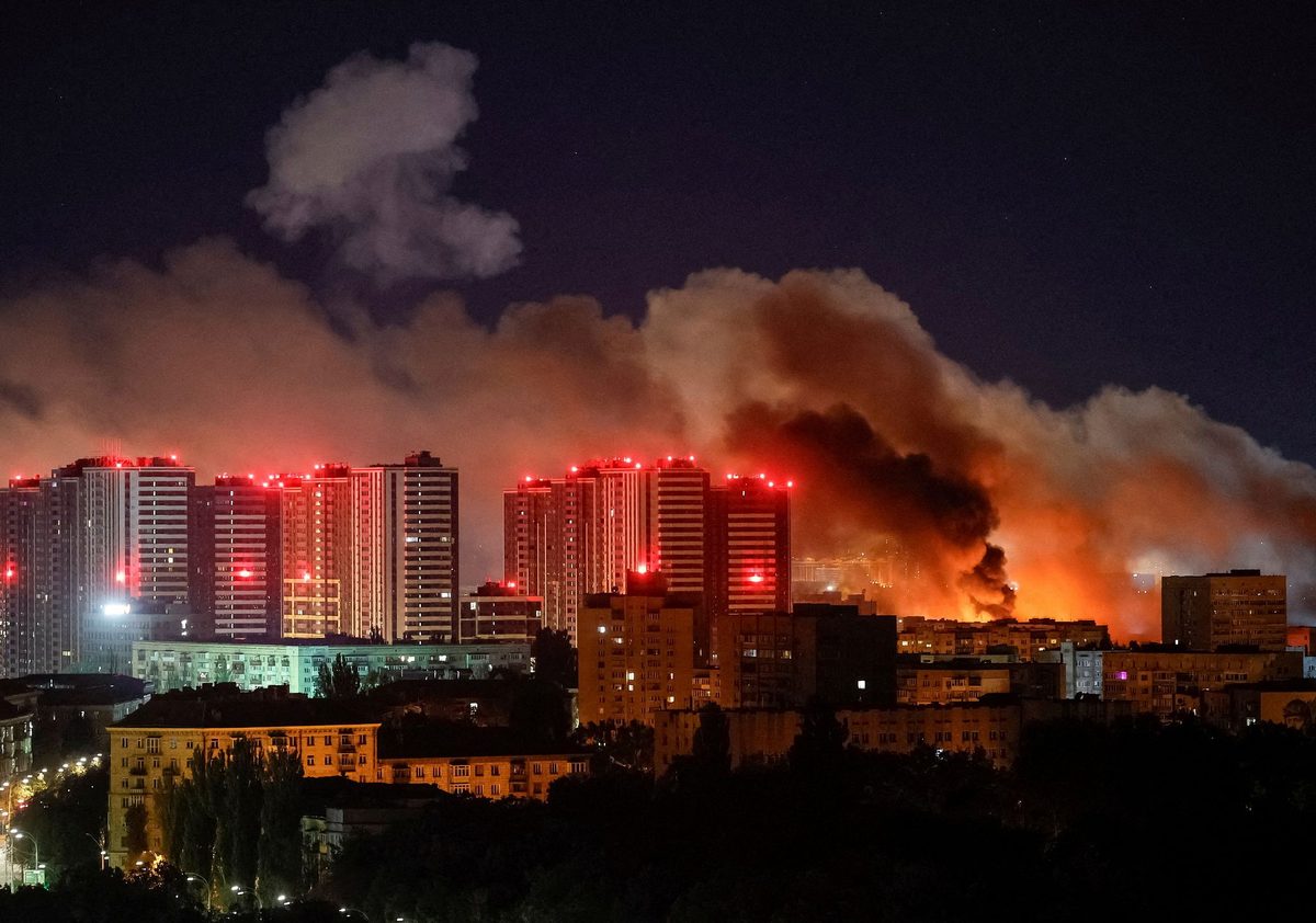 To drept i missil- og droneangrep mot Kyiv