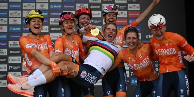 Un premier titre de championne du monde pour Demi Vollering, couronnement d’une saison de tous les triomphes
