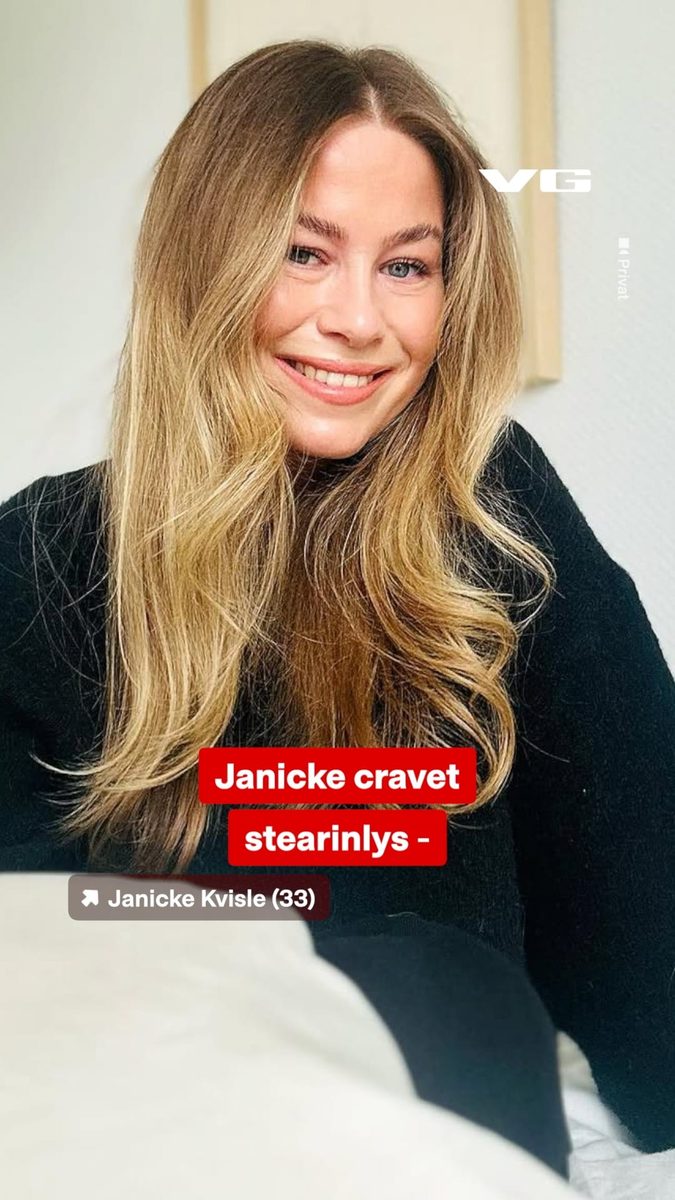 Janicke cravet stearinlys mens hun var gravid.