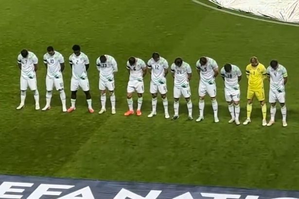 Ireland players snub Israel handshakes and take action during national anthem before match