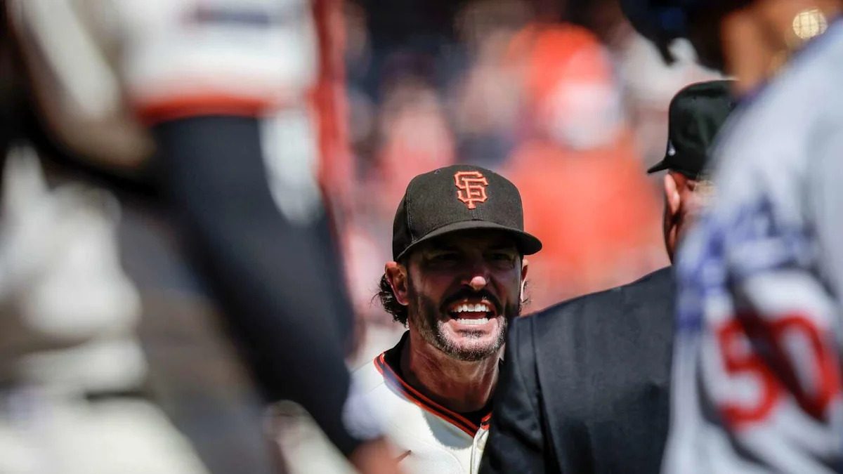 Tony Vitello tossed for majors-high 7th time as Giants fall to Dodgers in finale