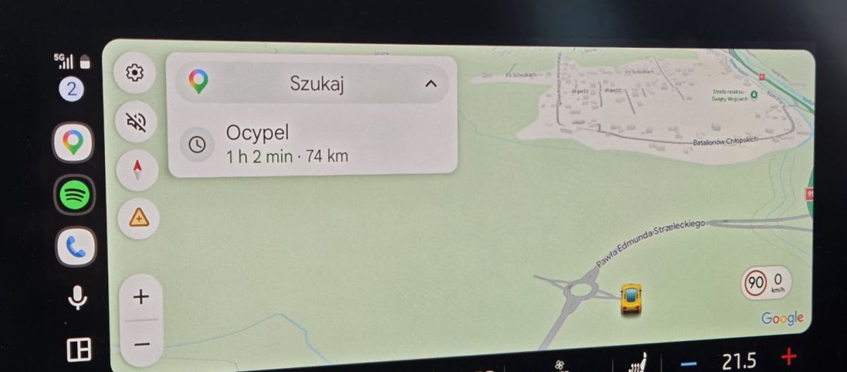 Czekaliśmy na to 5 lat. Mapy Google na Android Auto z nową funkcją