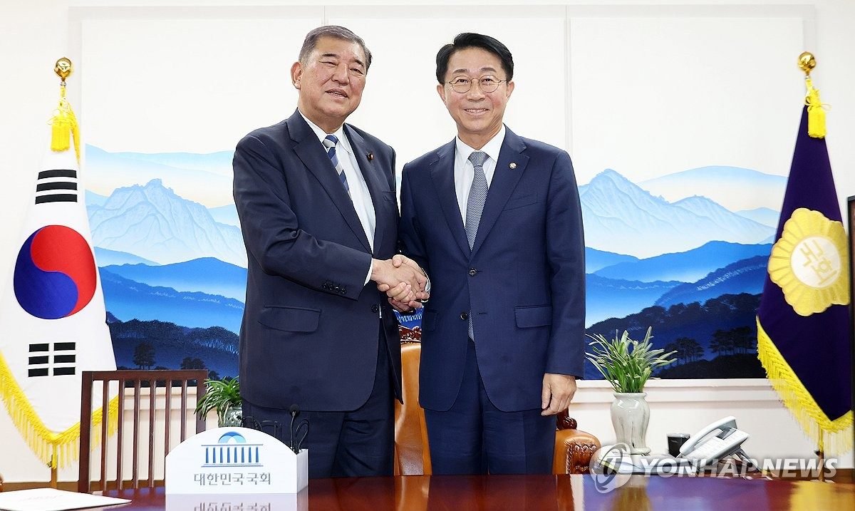 趙의장, 이시바 전 日총리에 "한일 협력 공고해져…가까운 이웃"