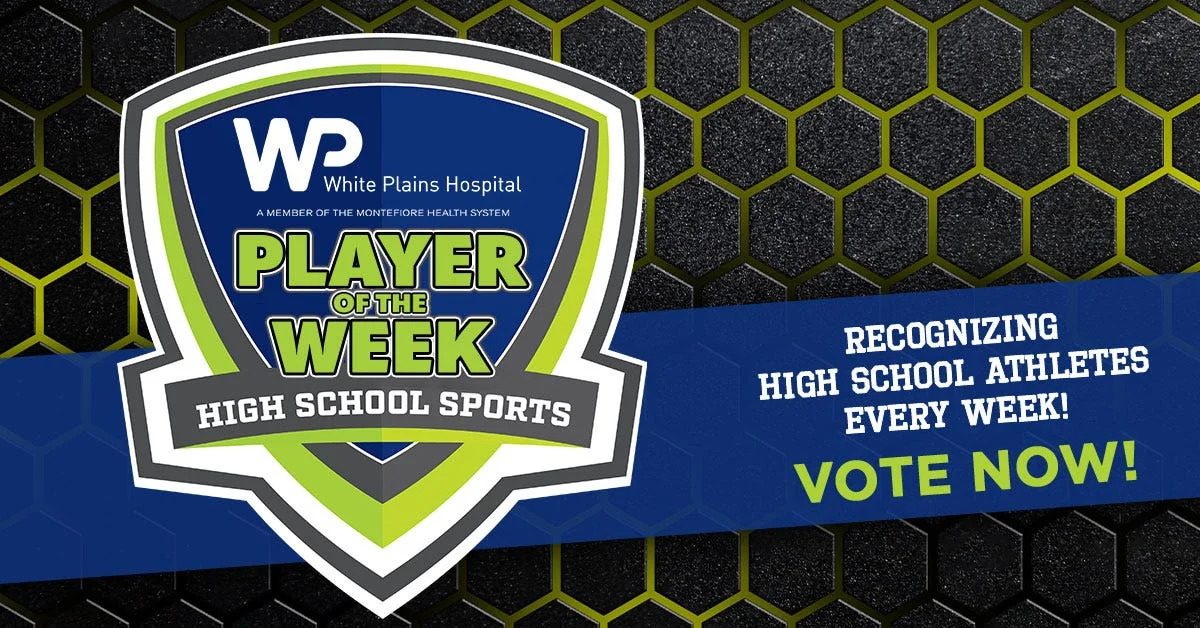 Who's Field Hockey Player of the Week, presented by White Plains Hospital?