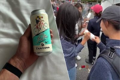 Mathieu van der Poel brengt met bijzonder blikje bier eerbetoon aan opa Poulidor - Dit keer is het Oumi die handtekenin…