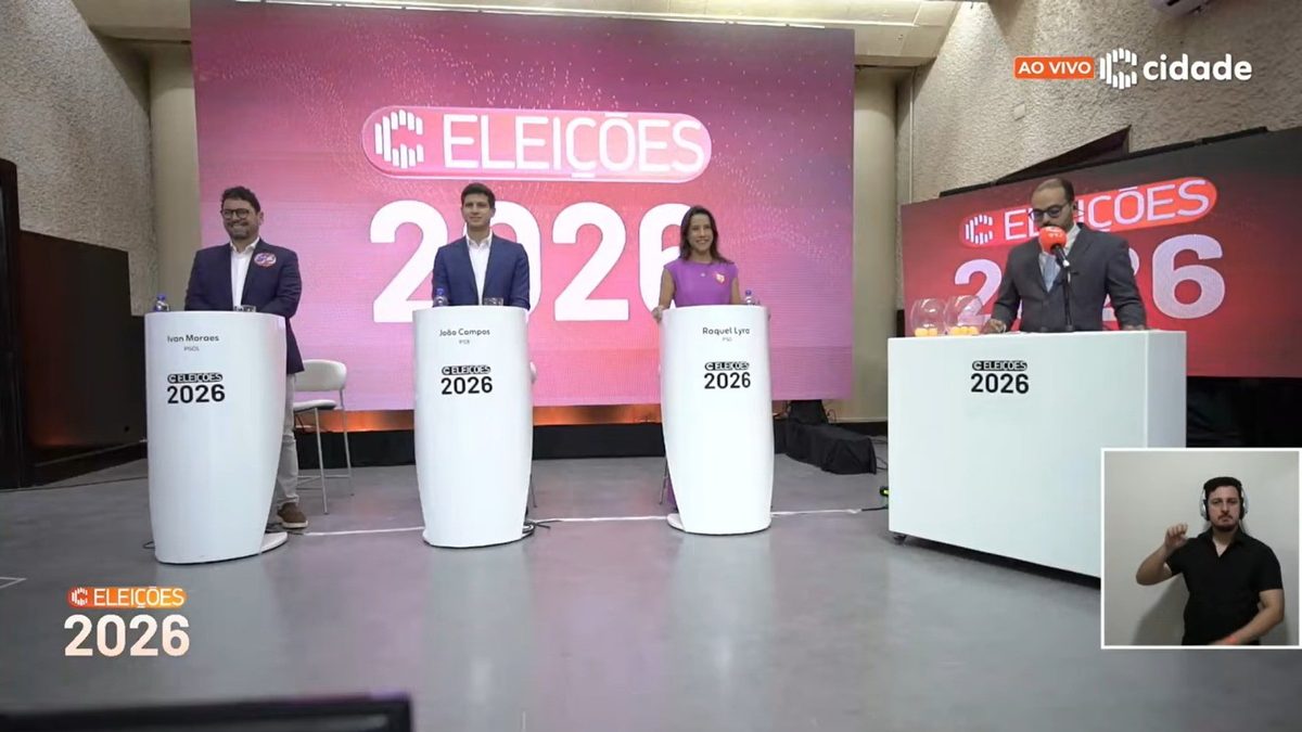 Primeiro debate para governo de PE tem troca de acusações de 'fura-fila' e 'fura-teto' e promessas para melhorar abaste…