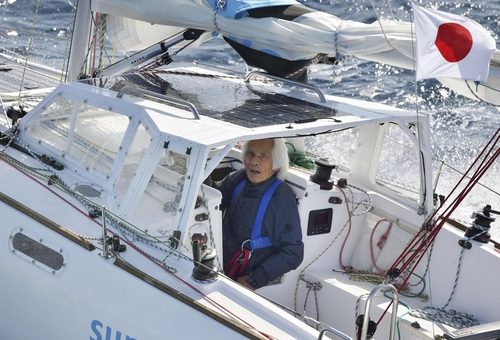 세계 최고령 태평양 무기항 횡단 일본인, 88세에 재도전 발표