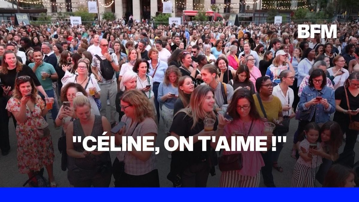 Les fans de Céline Dion réunis lors d'un karaoké géant dans le 19e arrondissement de Paris