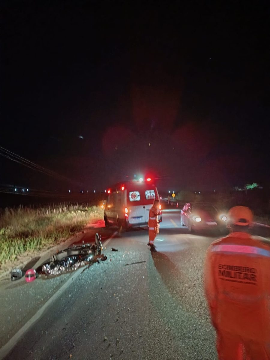 Motociclista morre após bater na traseira de carro na BR-406 em João Câmara; motorista fugiu