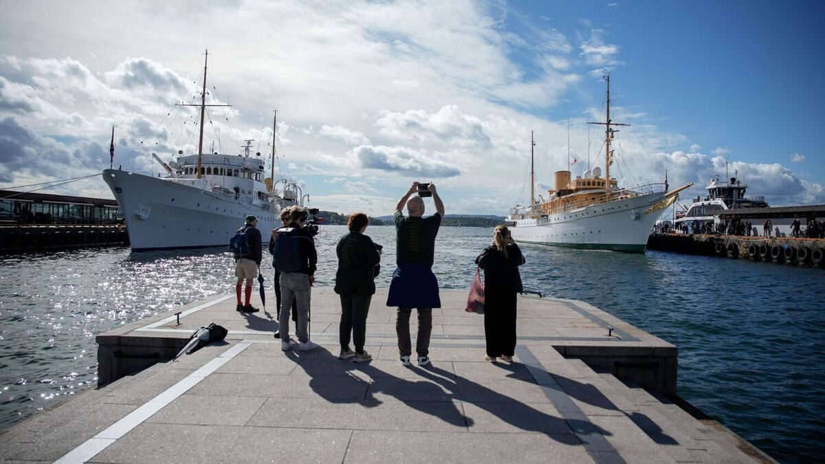 Danmarks kongeskip har lagt til kai